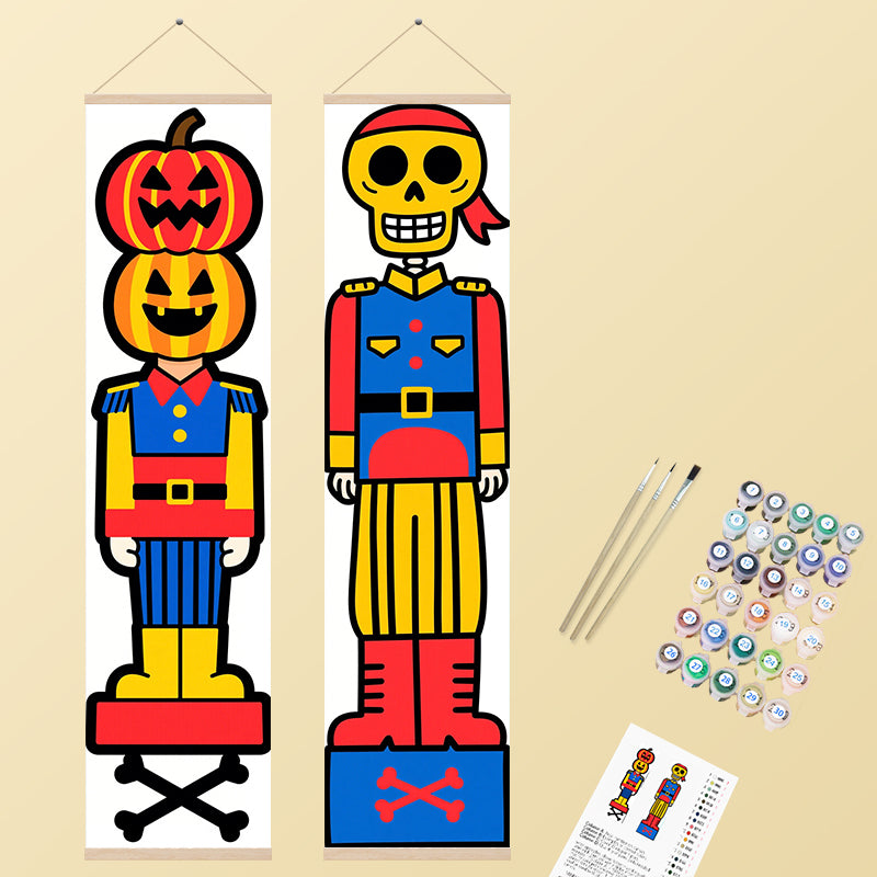 Halloween Nutcrackers 2 Pack PaintlyKit