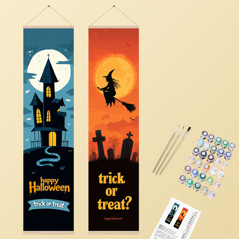 Haunted Mansion & Flying Witch 2 Pack PaintlyKit
