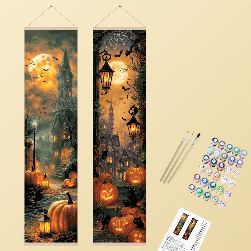 Glowing Pumpkin Village 2 Pack PaintlyKit