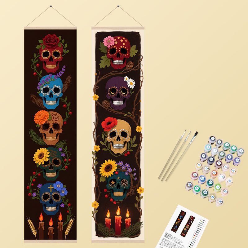 Floral Sugar Skulls 2 Pack PaintlyKit