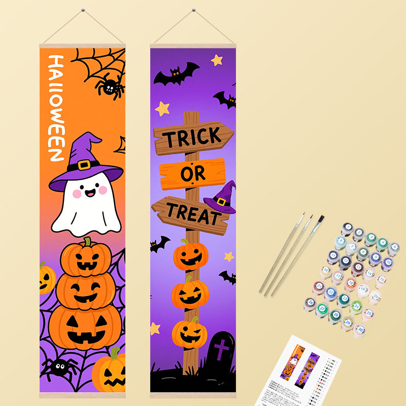 Friendly Ghost & Directional Sign 2 Pack PaintlyKit