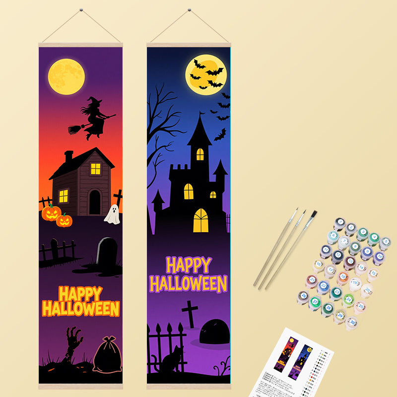 Purple Graveyard Silhouettes 2 Pack PaintlyKit