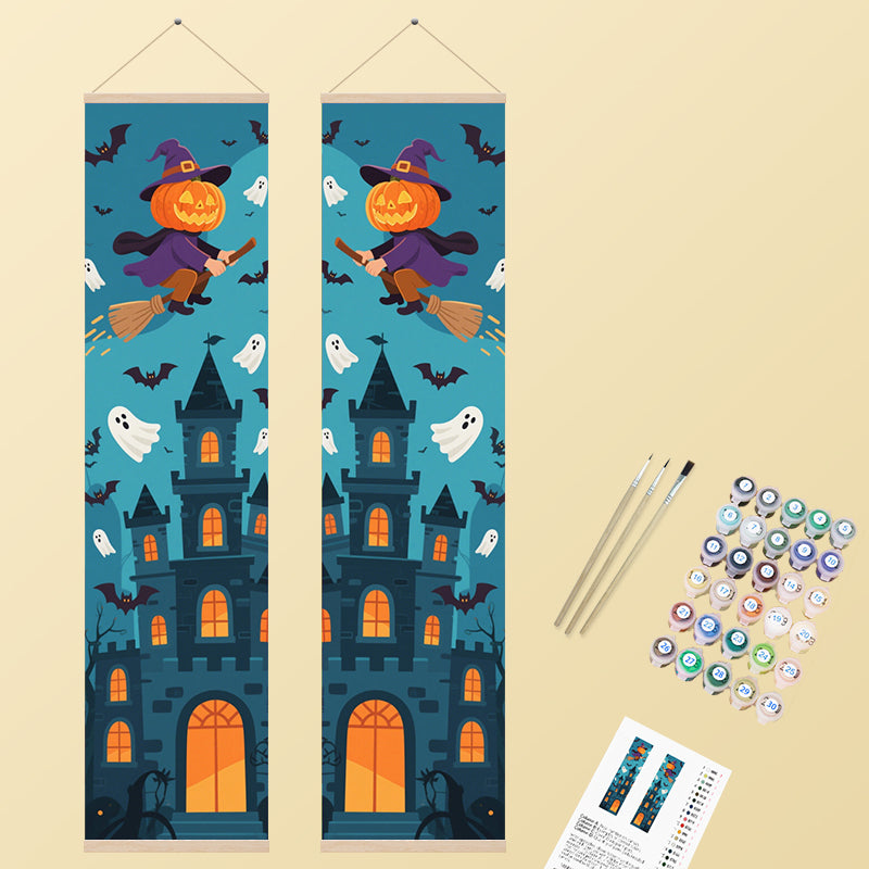 Flying Pumpkin & Spooky Castle 2 Pack PaintlyKit