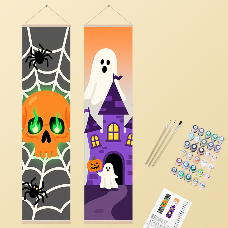 Neon Skull & Purple Castle 2 Pack PaintlyKit