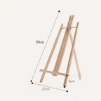 A-Frame Tabletop Wooden Easel – dimensions in centimetres