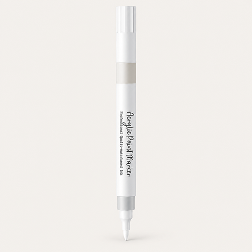 Acrylic Paint Correction Pen on warm off-white background