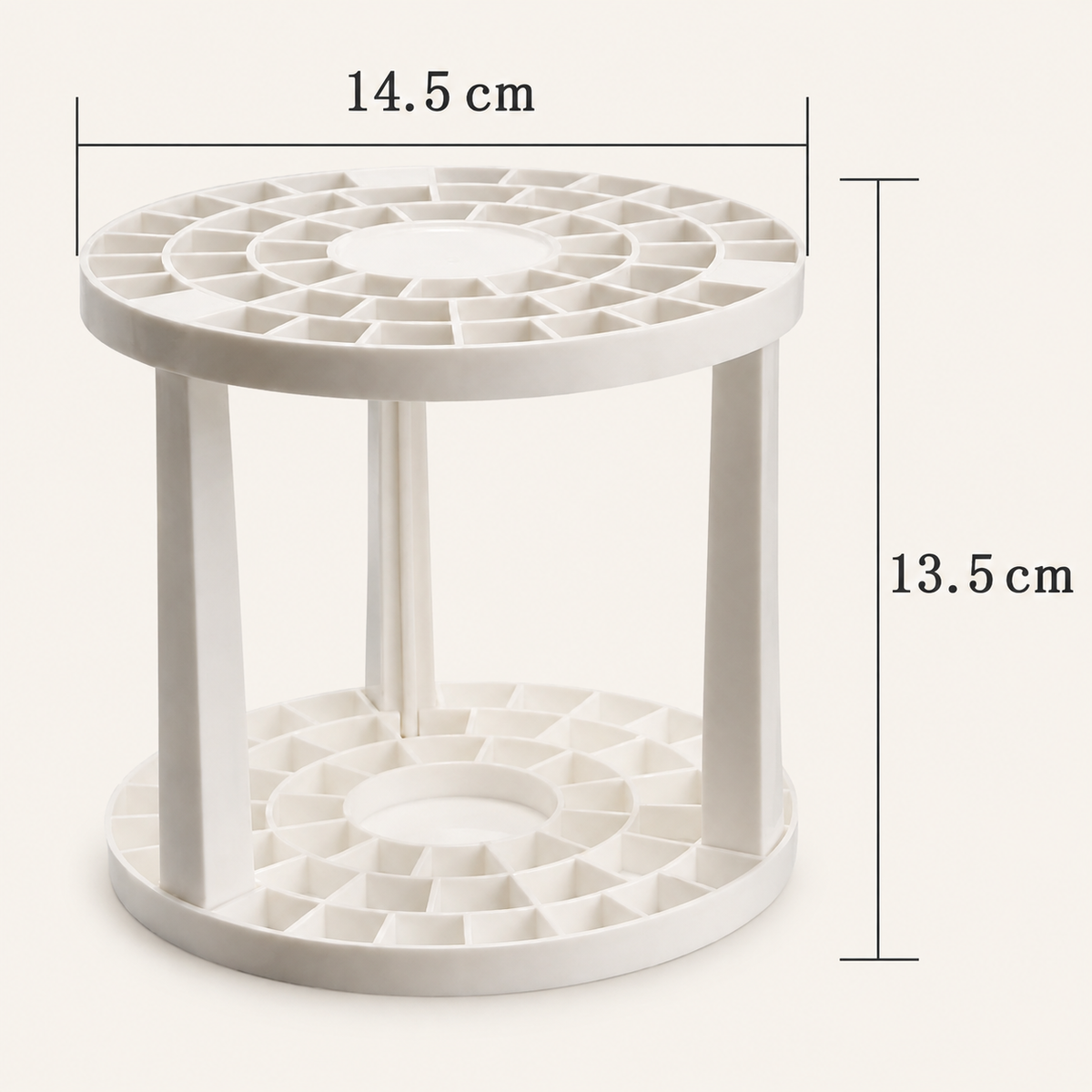 Plastic Brush Holder – dimensions in centimetres