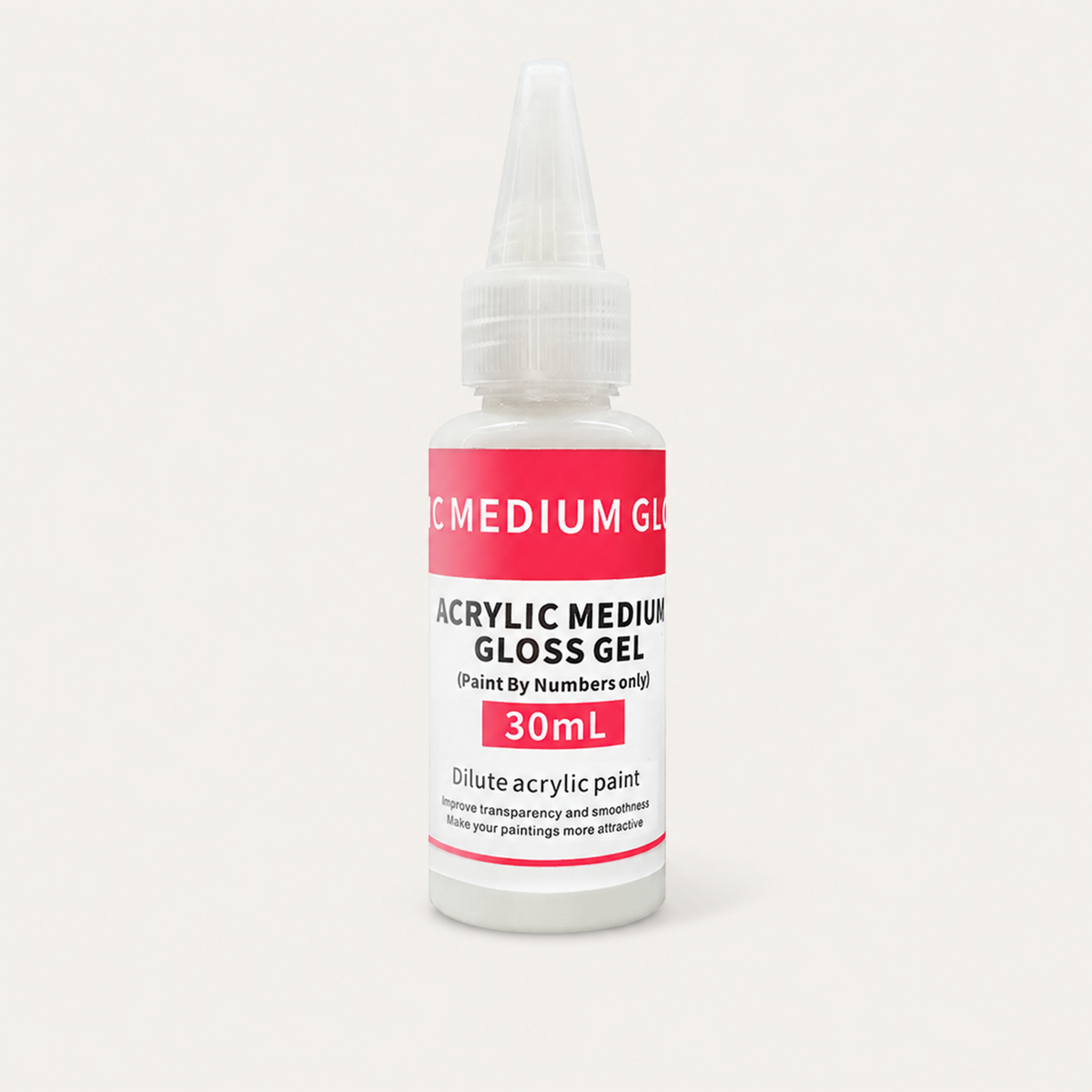 30ml Acrylic Paint Medium on warm off-white background